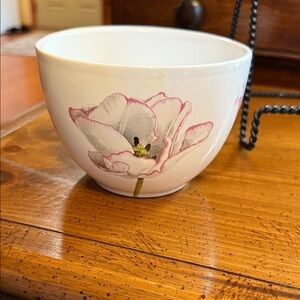 Hallmark White and Pink Floral Bowl